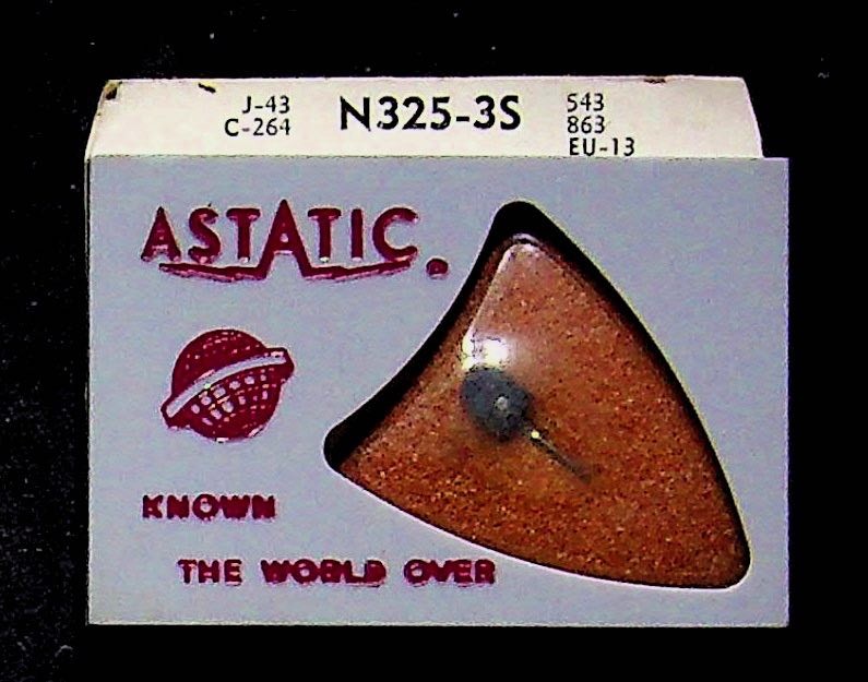Astatic Phonograph Needle N325-3S 78 Records 3 Mil Sapphire NOS