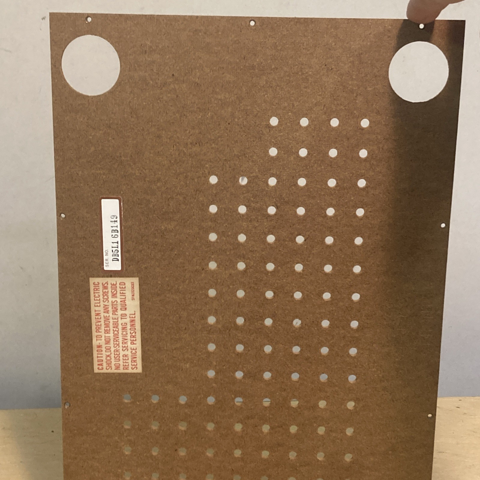 Original Technics SL-20 & SL-23 Turntable Part: Bottom Base Board & Screws.