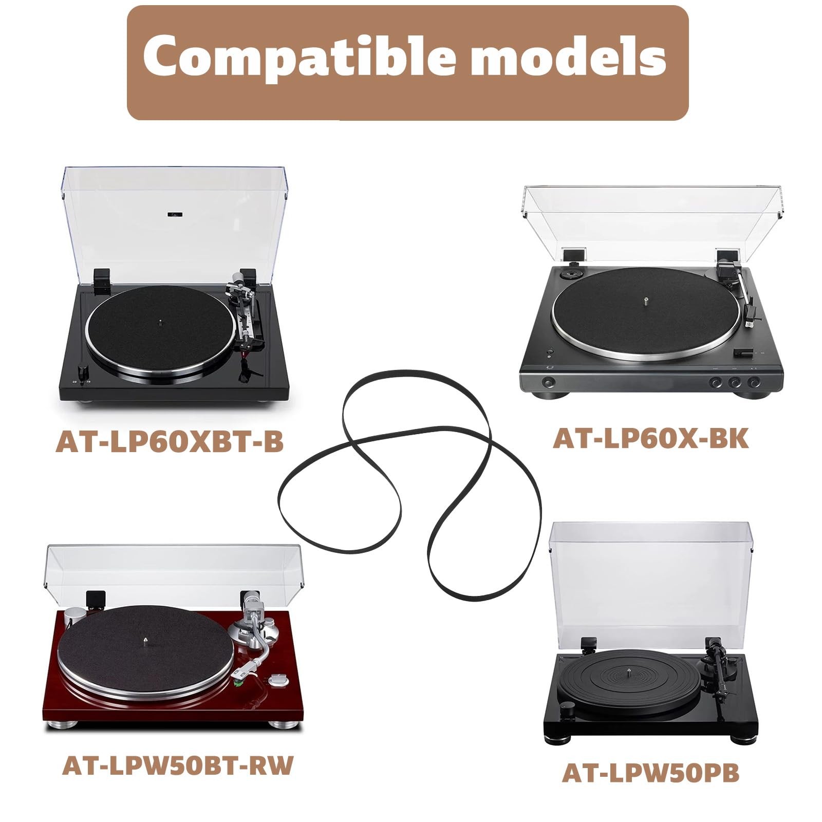 Turntable Drive Belt Replacement for Automatic Stereo Record Players – Smooth.