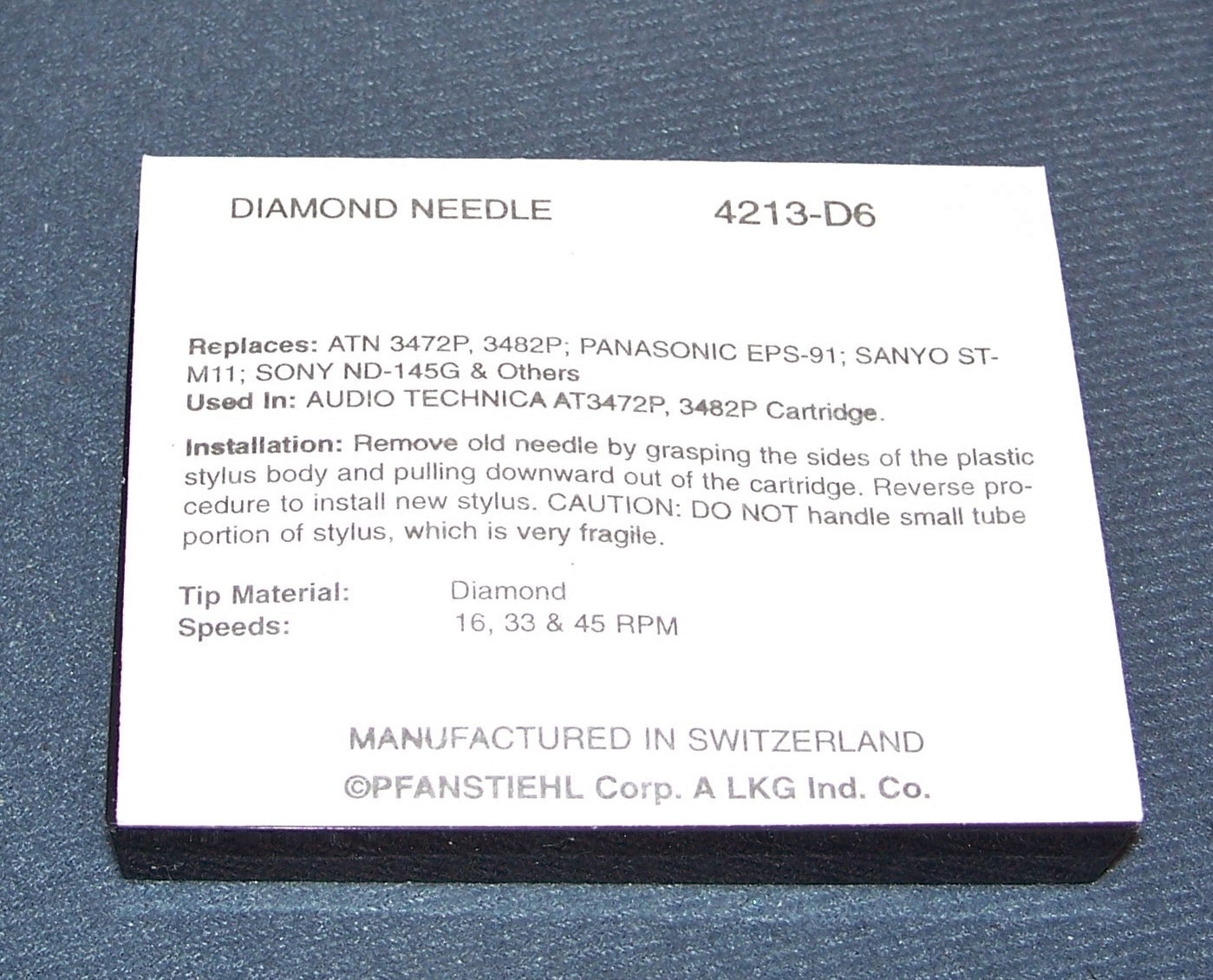 TURNTABLE NEEDLE STYLUS FOR SANSUI SN-P313 SN-P323 for Sanyo MG44J