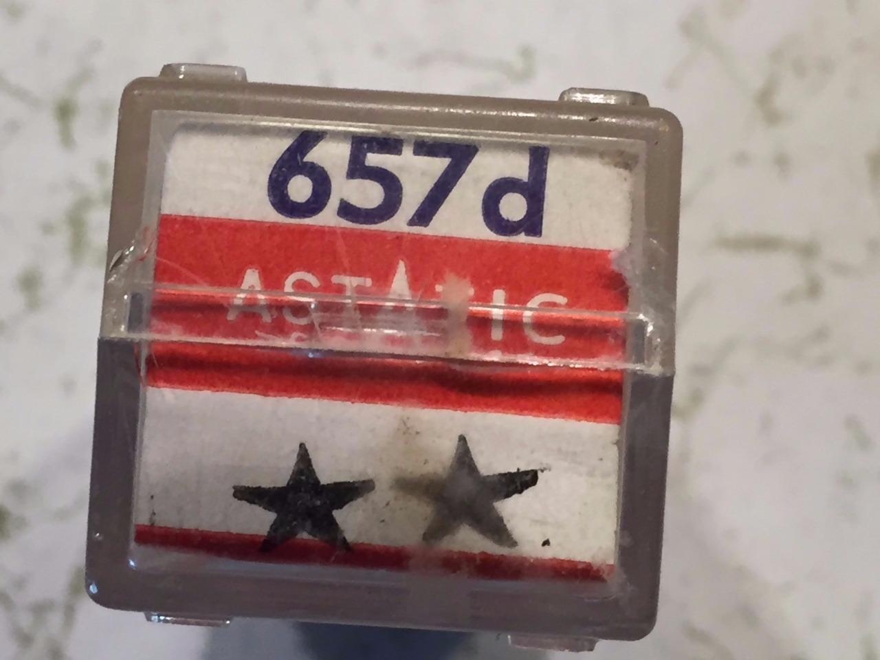 Astatic 657D Stereo Cartridge/Stylus EV V-M Westinghouse Western Auto