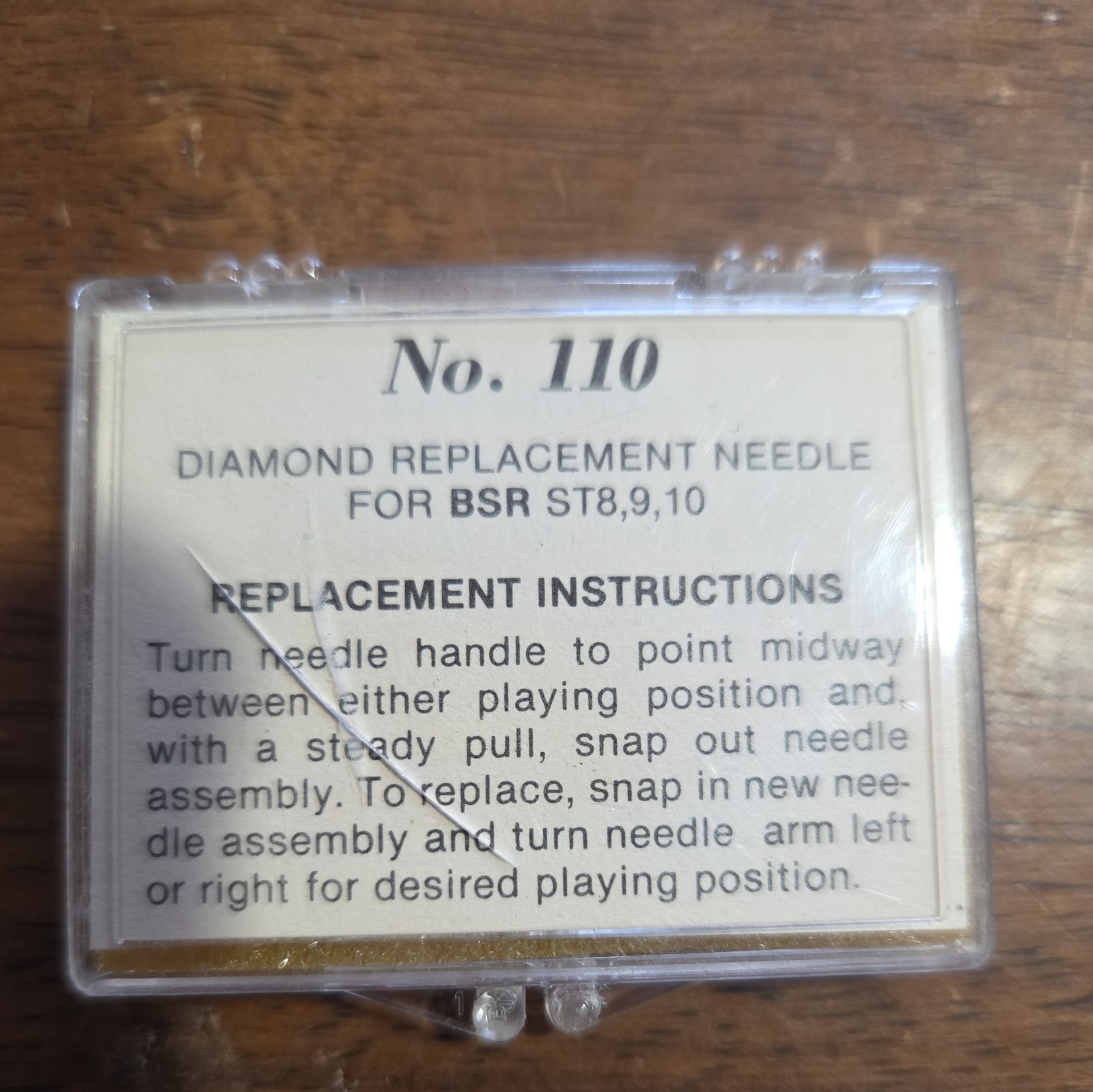 TRANSCRIBER DIAMOND REPLACEMENT NEEDLE 110 STYLUS for BSR ST-8, 9, 10 *101