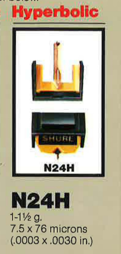Original Shure N24h Tip in Great Condition