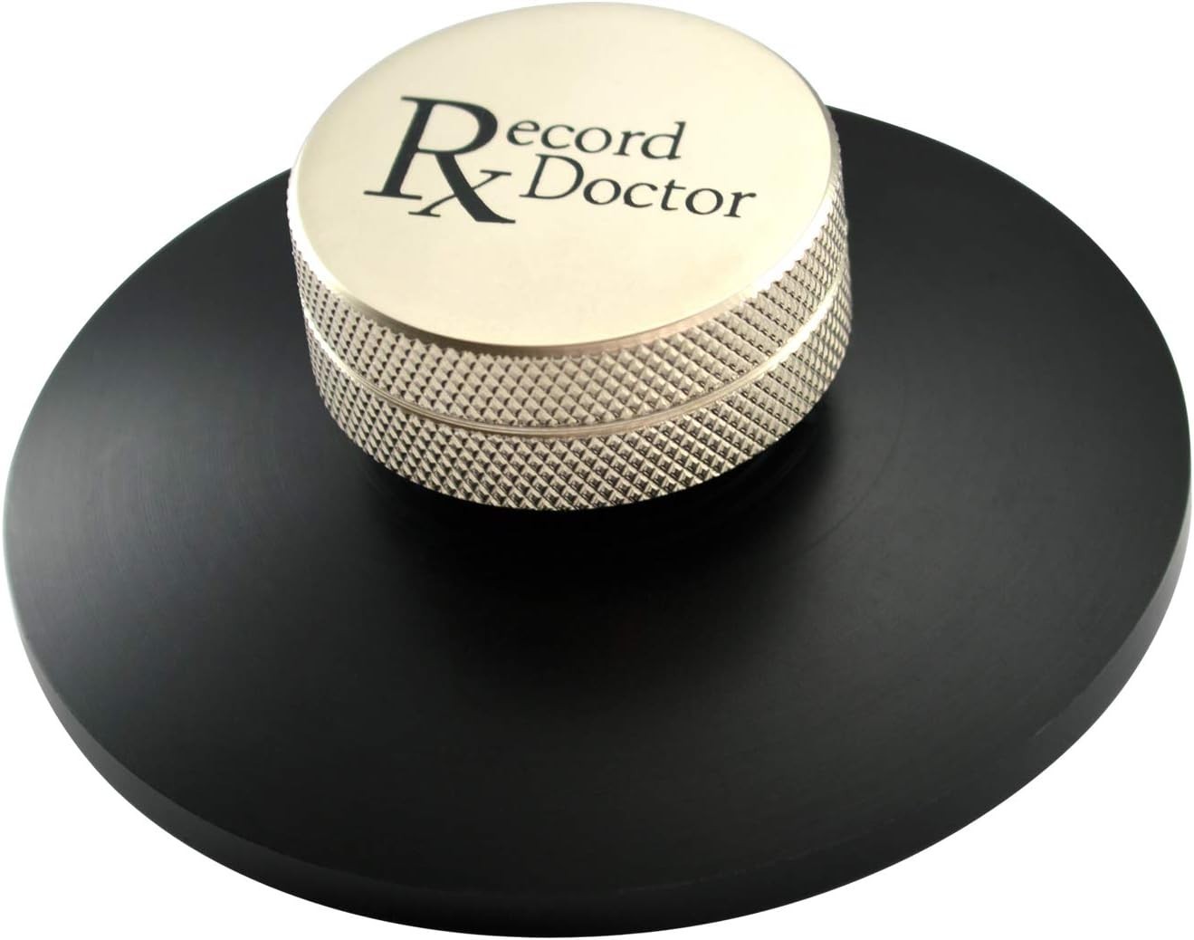 Stylish Black Silver Record Clamp for Turntables