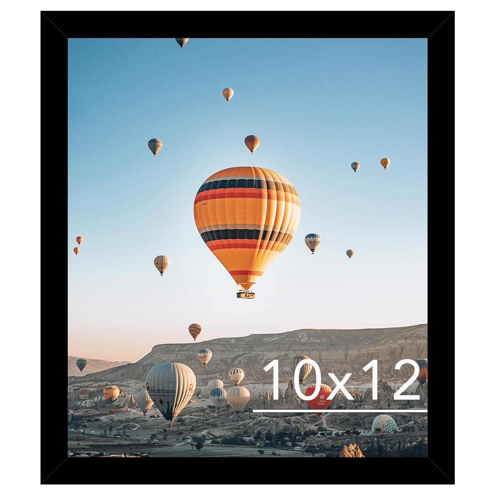 JCJMY 10×12 Picture Frame Black for Wall Hanging, inch,