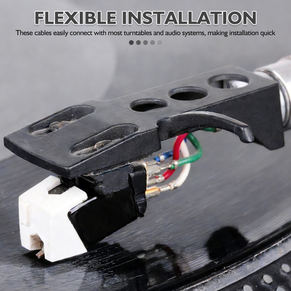 4pcs Cartridge Phono Cable Header Wires – Turntable Phono Headshell