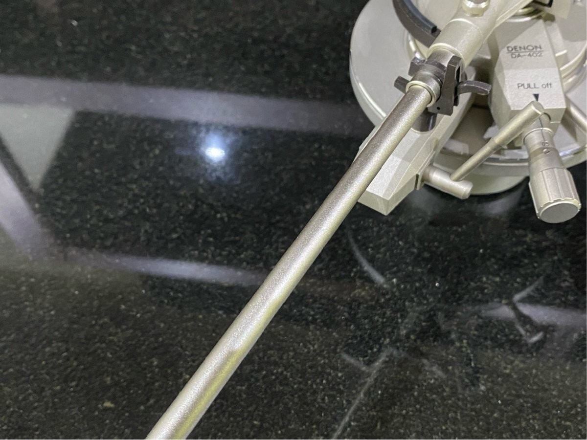 DENON DA-402 Straight Pipe Type Long Tonearm with Cable Tested