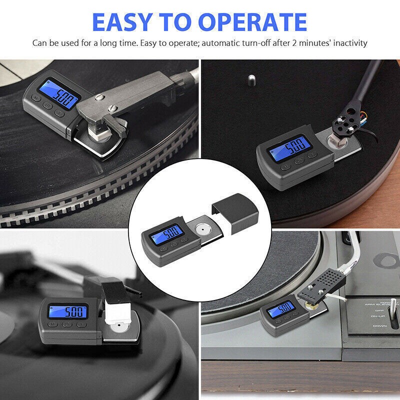 Digital Turntable Stylus Force Scale Gauge 0.01G/5.00G,Tracking Force Pressure c