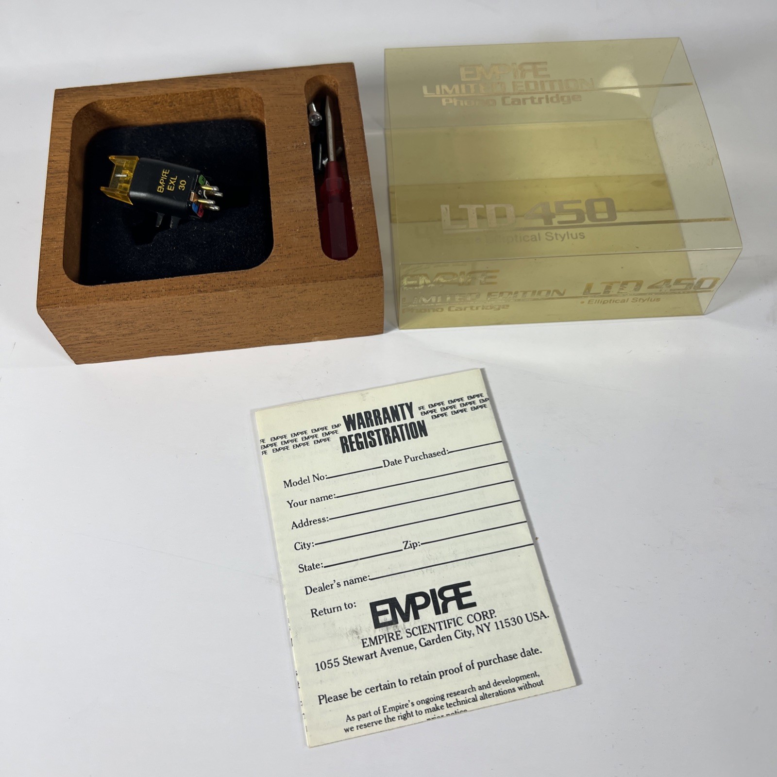 turntable cartridge Empire EXL 30 In Empire LTD 450 Box