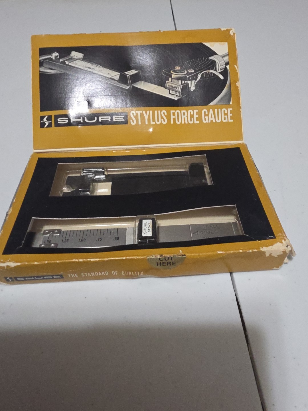 Shure Precision Stylus Force Gauge SFG-2 for Record Player Turntable Used