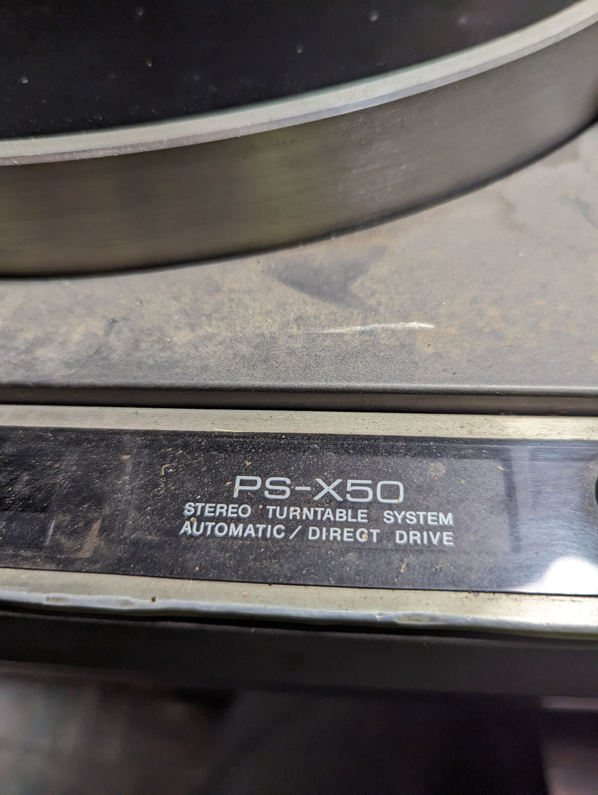 Vintage Sony PS-X50 Turntable parts:Gear,Levers,knobs,Magnet,Cords Etc