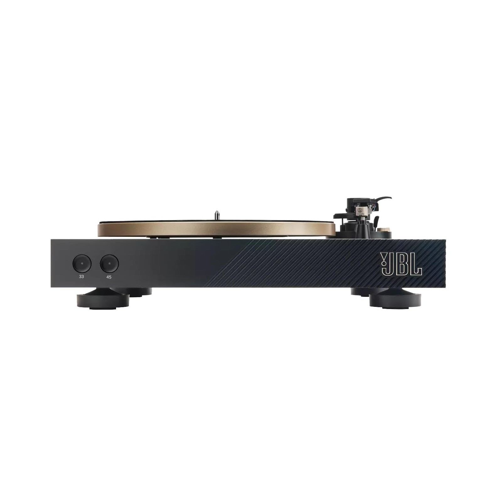 JBL SPINNER BT Bluetooth belt drive turntable phono EQ aptX HD black gold