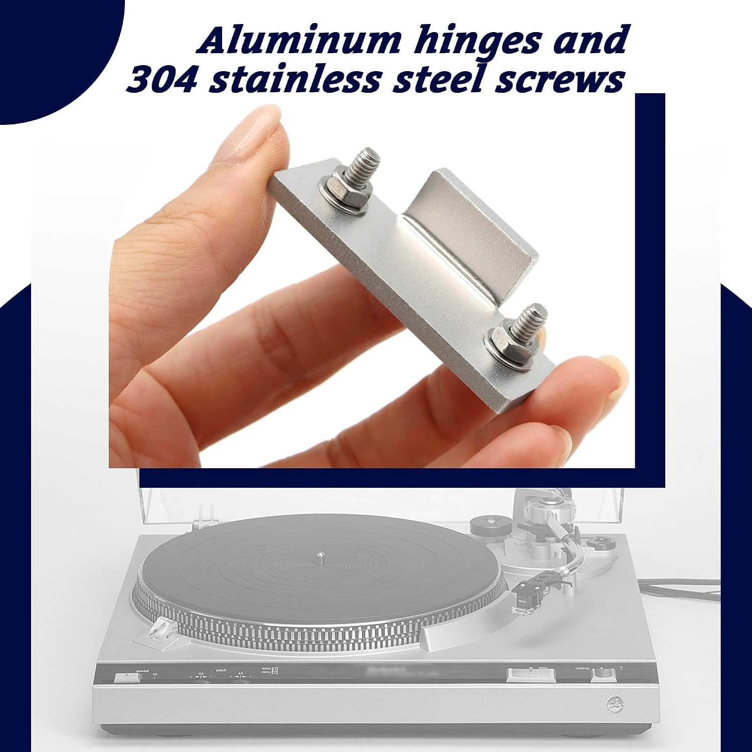 Turntable Dust Cover Hinges – Repair Tabs and Hinge Brackets for Technics SL-…