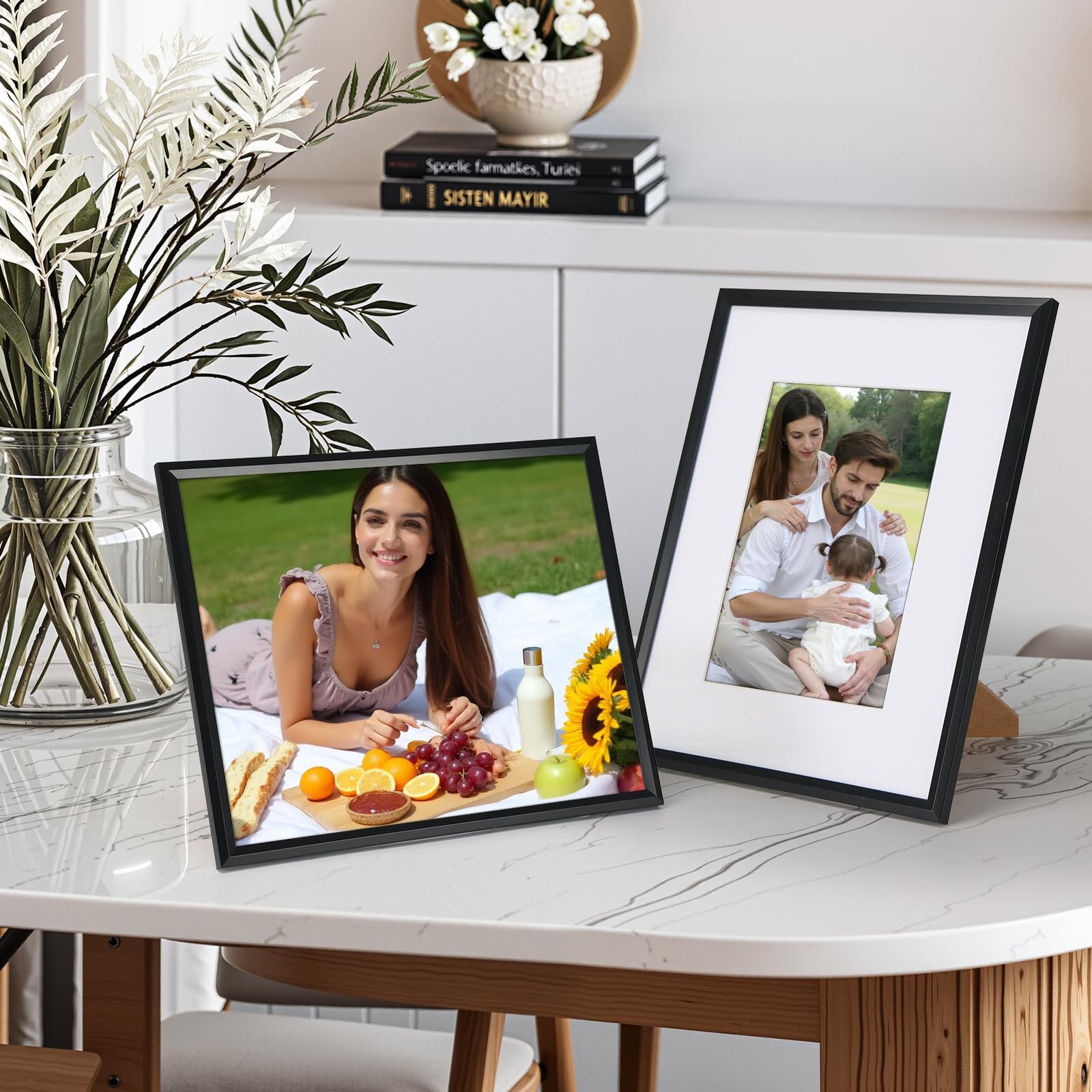 Edenseelake 8×10 Picture Frame Set of 6, Display 5×7 inch, Black-6 Packs