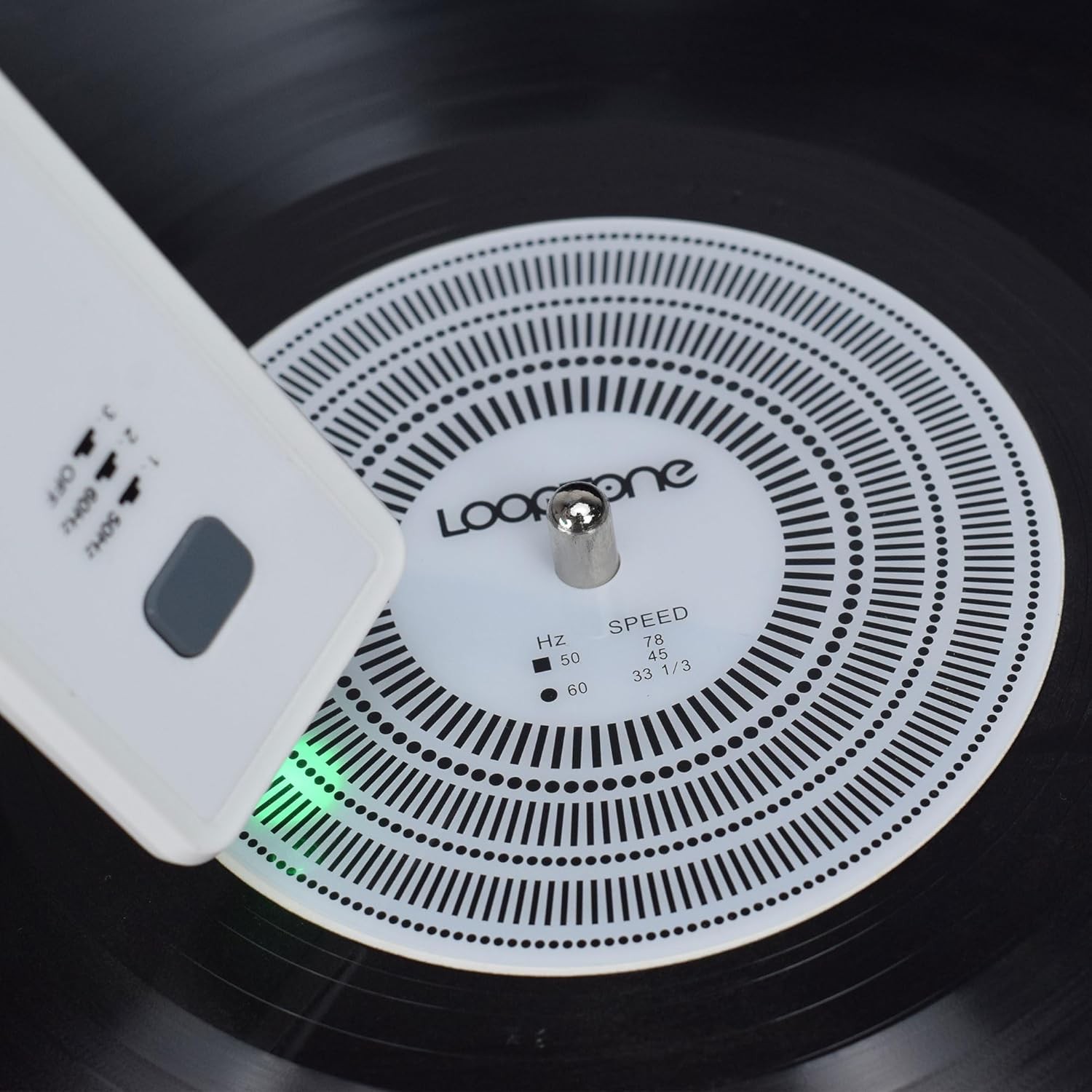 Turntable Tachometer Disc and Strobe Light