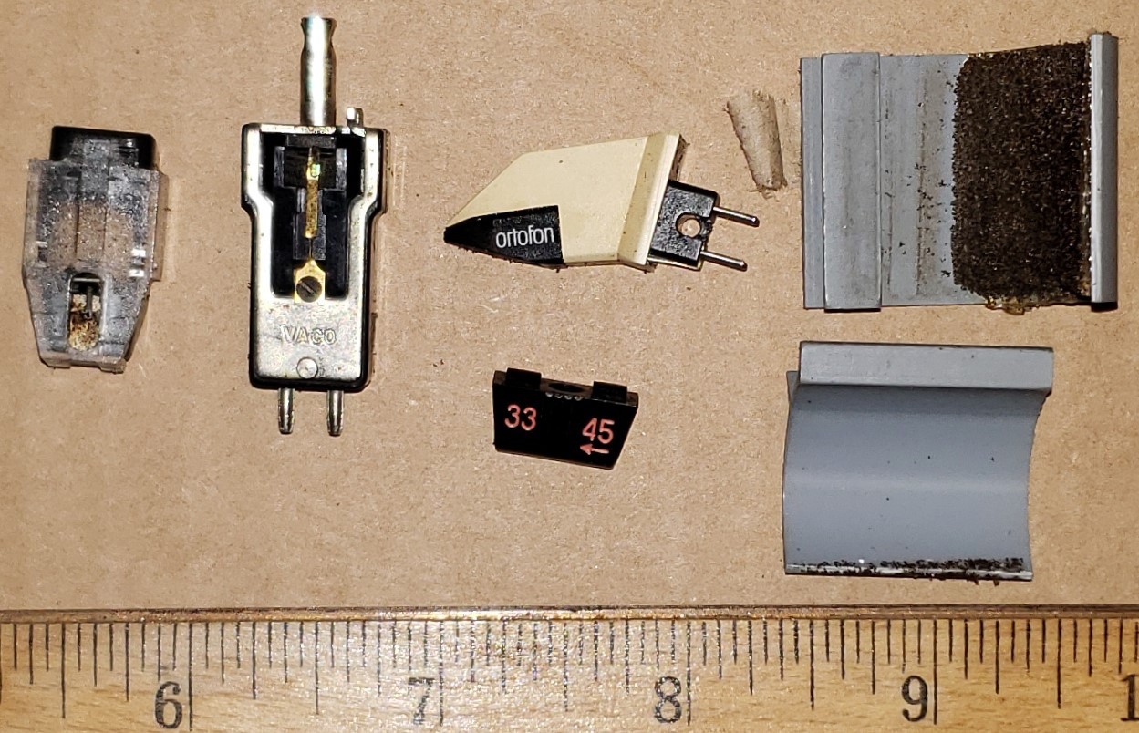 Vintage Ortofon TM 14 Cartridge, QLM MK 30 III, Vaco, Lot of Misc Parts