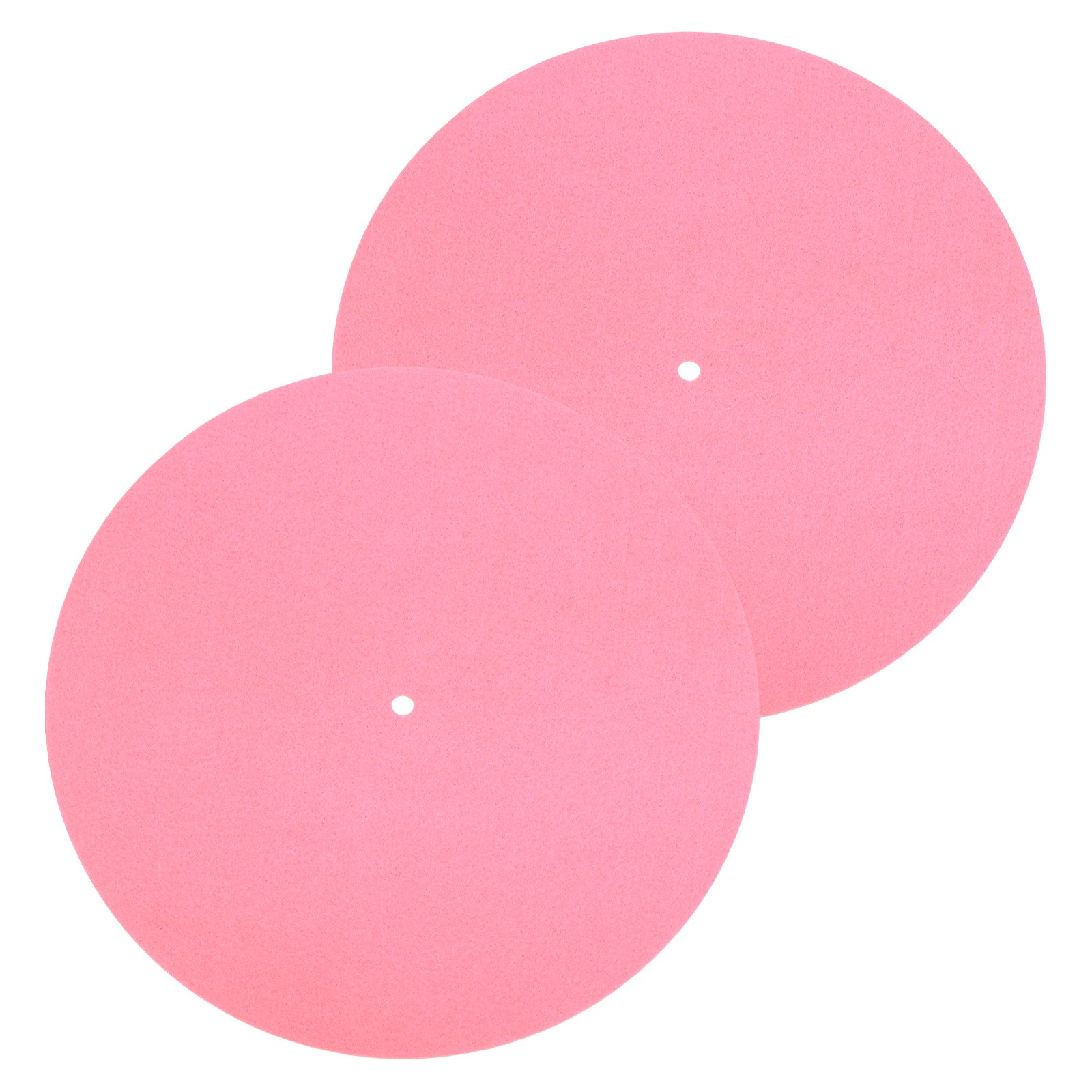 2 Pcs Record Player Mat, 10 Inch Turntable Mat 3mm Felt Turntable Pad, Pink