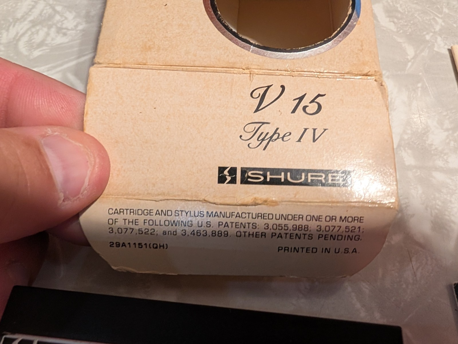 Shure V15 Type IV Super track stereo dynetic Phono Cartridge Stylus & Box