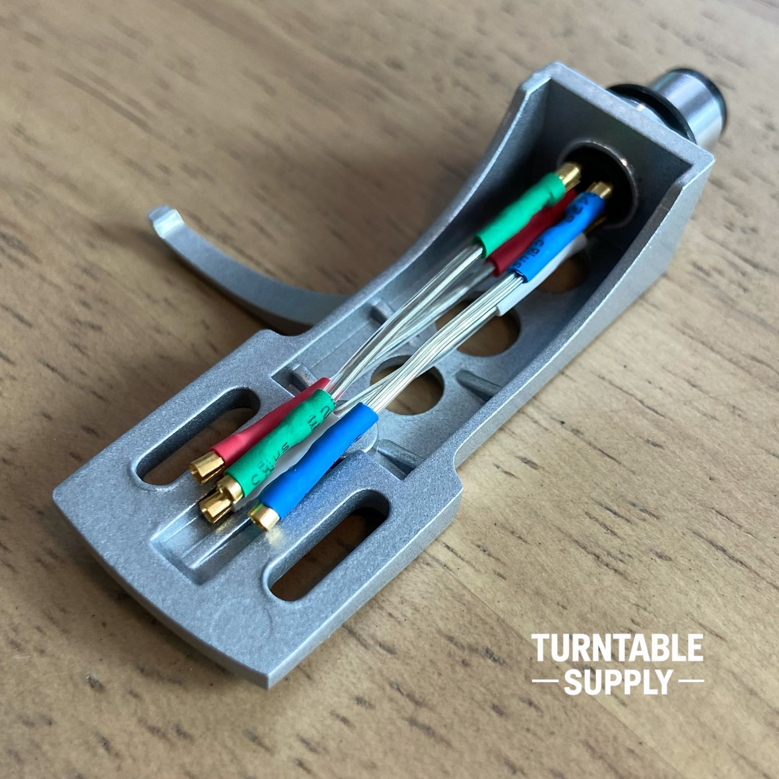 Technics Style Turntable Headshell OFC/7N Silver Leads SME Mount Black/Silver