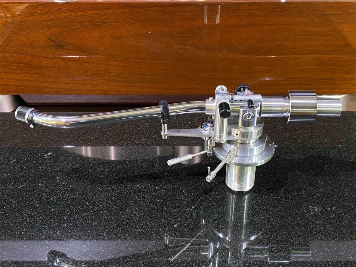 Micro MA-505 Tone Arm with Cable Lifter Oil Refilled Used Audio Part