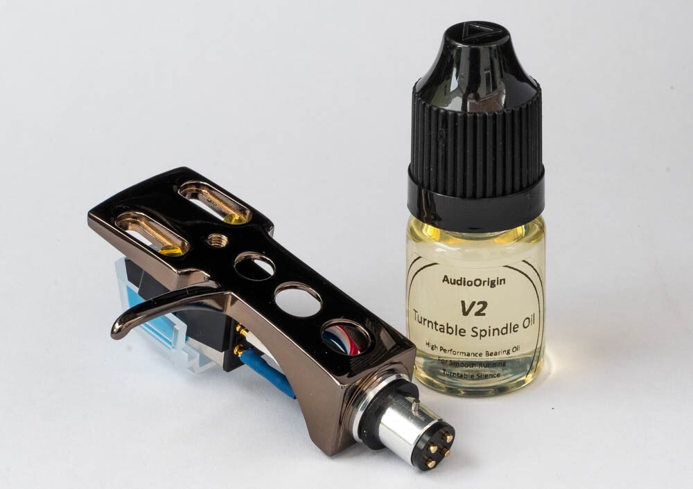 Headshell, AT-VM95C Cartridge, Stylus, Oil for Pioneer PL518, PL530, PLA35, T