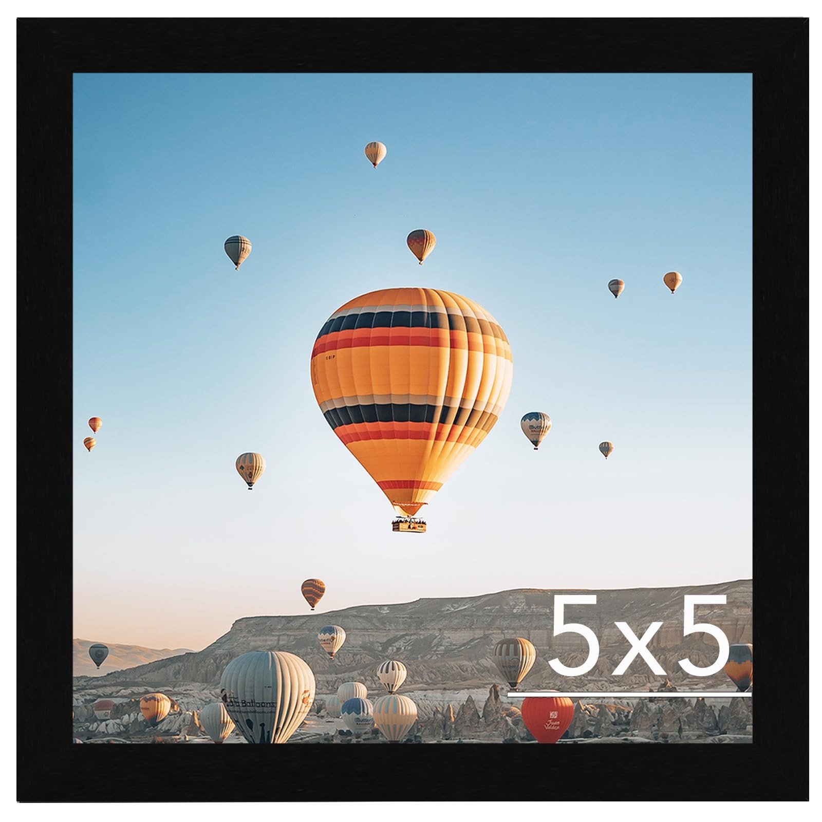 JCJMY 5×5 Picture Frame Black for Wall Hanging or Tabletop, inch,