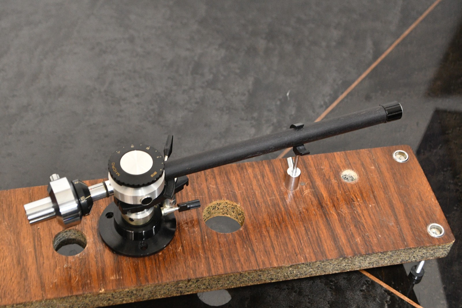 [ OTOMON LAB ] Pure straight zero offset tonearm long version wooden armward