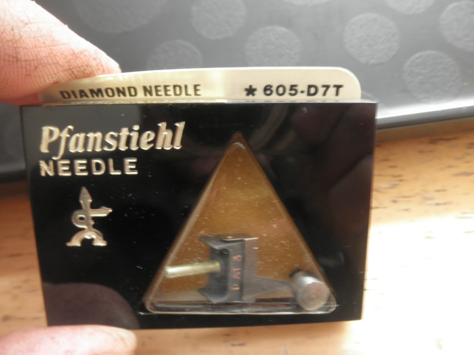 Pfanstiehl Diamond Needle NOS 605-D7T Replaces: Pickering D1507-AT-3 D-AT-3