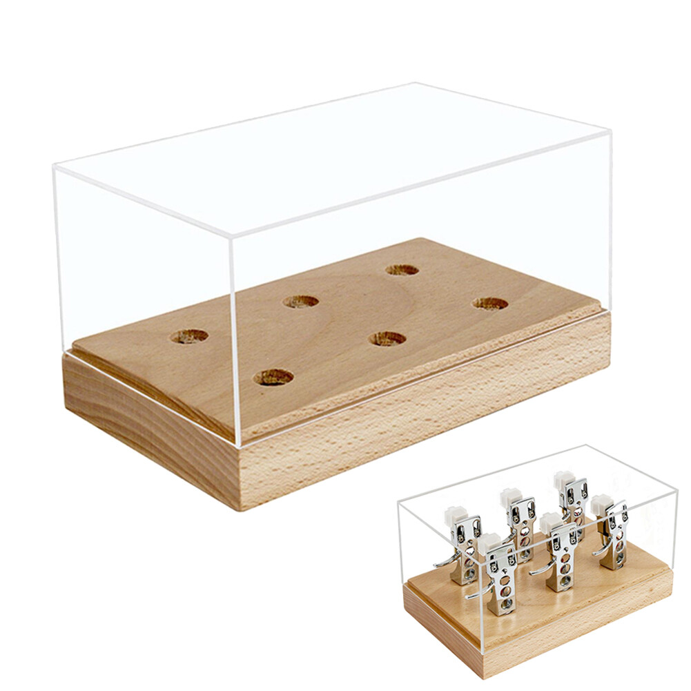 2PCS Clear Turntable Headshell Storage Box Accessory High End for Phonograph