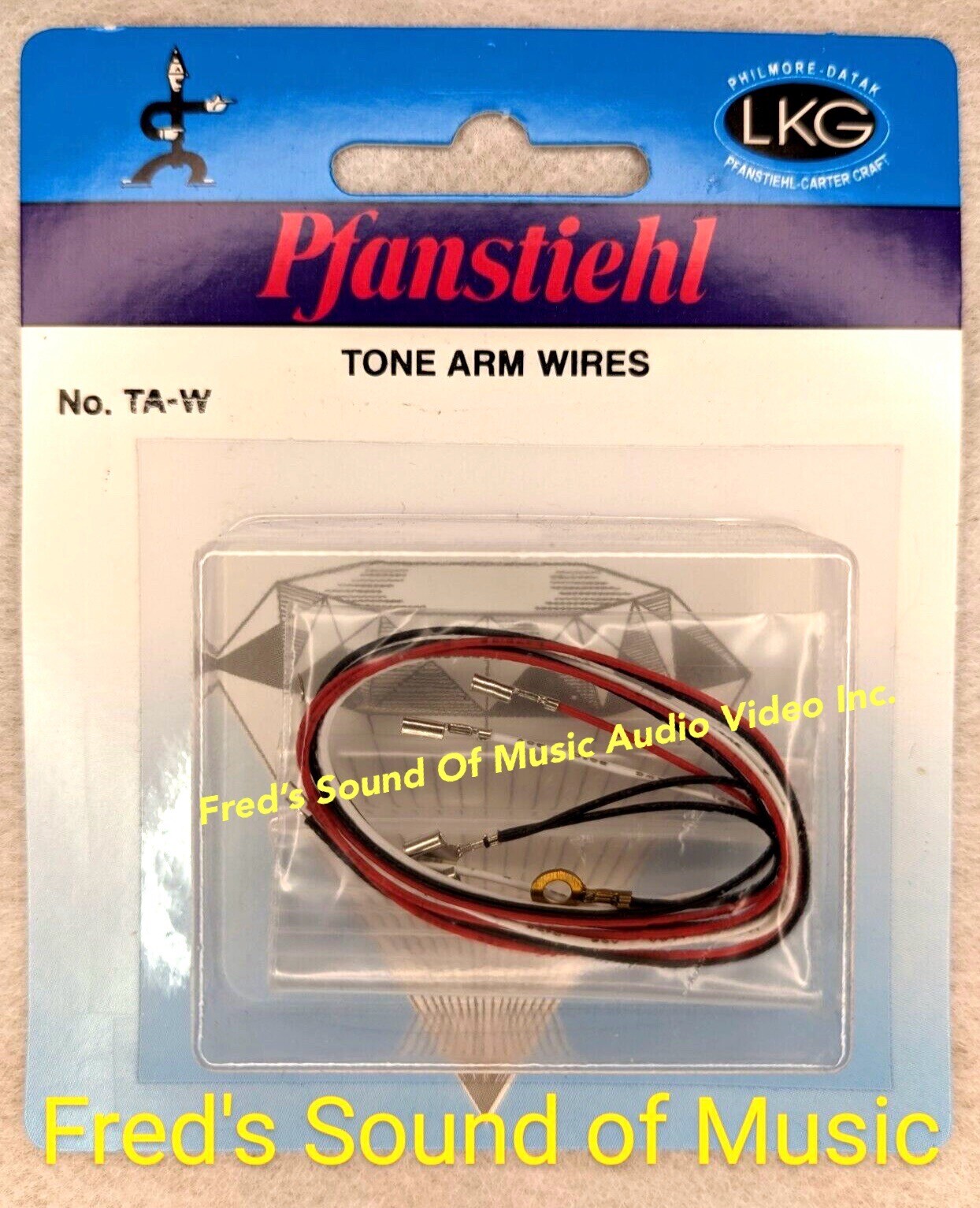 Tonearm Wire w/Pre-Installed Cable Clips 11.7″ – Turntable Color Coded sku3392