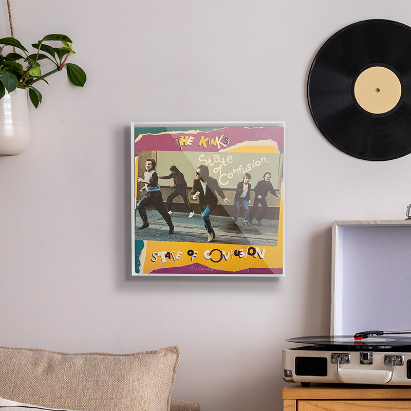 Vinyl Record CD Wall Dust Display Case File/Magazine Acrylic Decorative Holder
