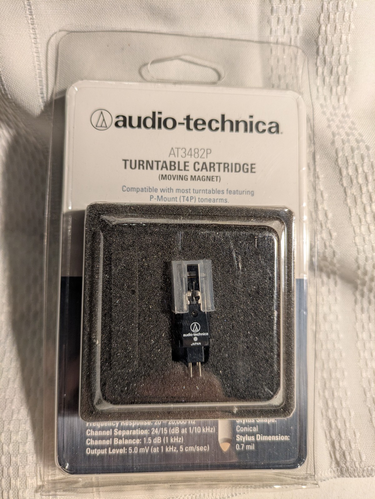 Audio-Technica AT3482P Turntable Cartridge Moving Magnet Mount T4p Compatible
