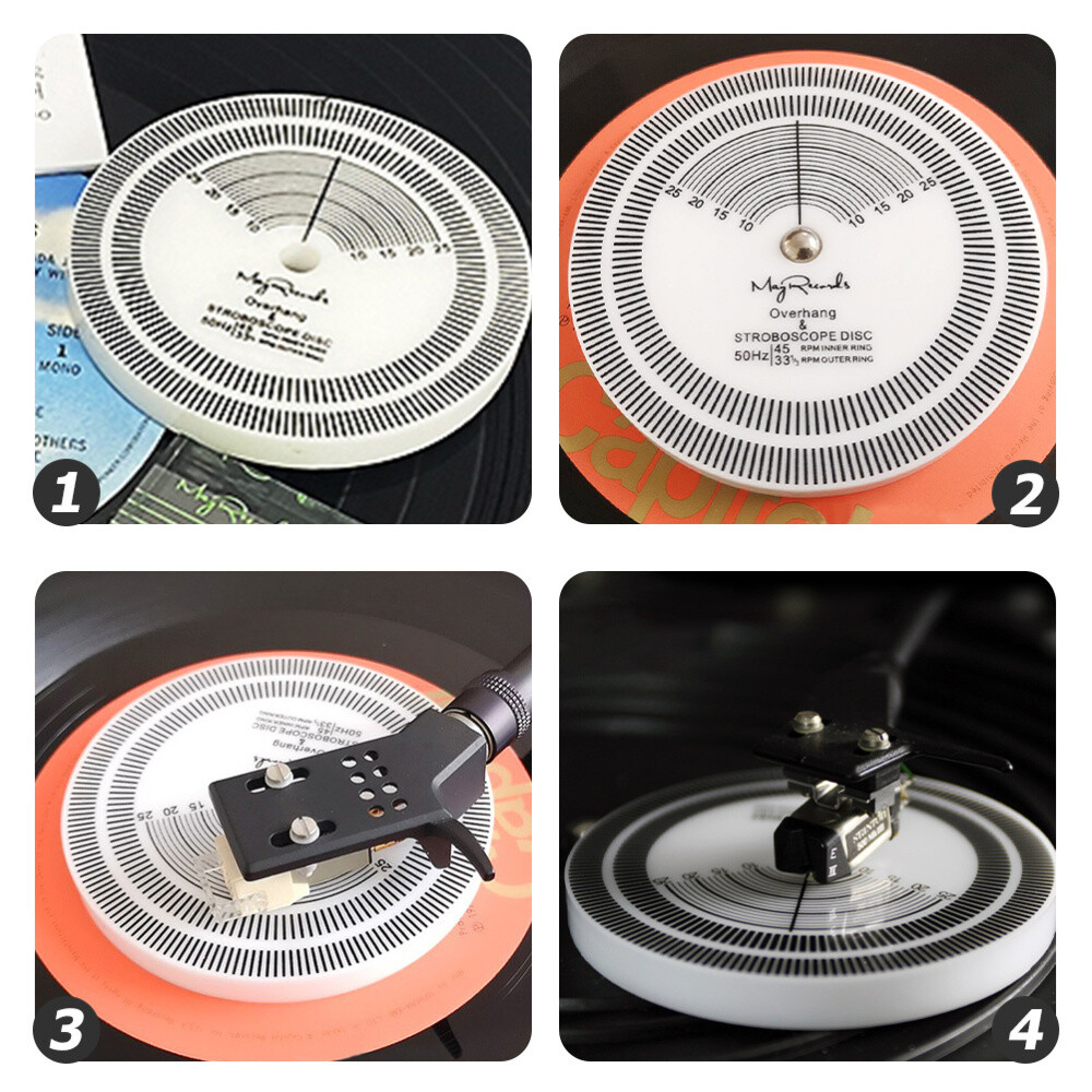 1PC Stroboscope Disc Vinyl Record Speed Meter Calibration Tool Tester Player