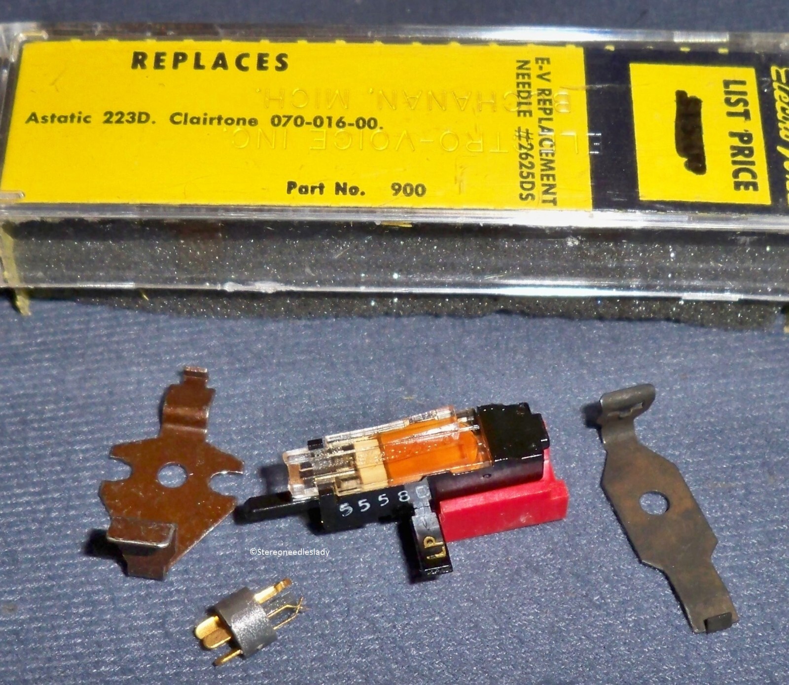 CARTRIDGE NEEDLE Electro-Voice EV 5558D 5558 FOR Astatic 223 223d J C PENNEY V-M