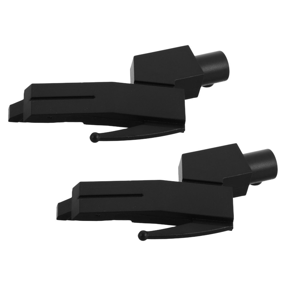 2Pcs Stable Black Needle Holder for Phonograph Cartridge with Red Stylus Support