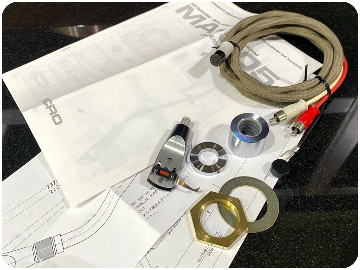 DDP MICRO MA-505 Dynamic Balance Tone Arm Headshell Cable Instruction JP