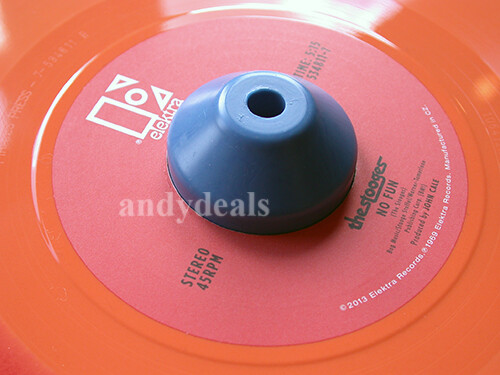 1 New Blue Dome Universal Plastic 45 RPM 7″ Record Adapter Easy Quick Change