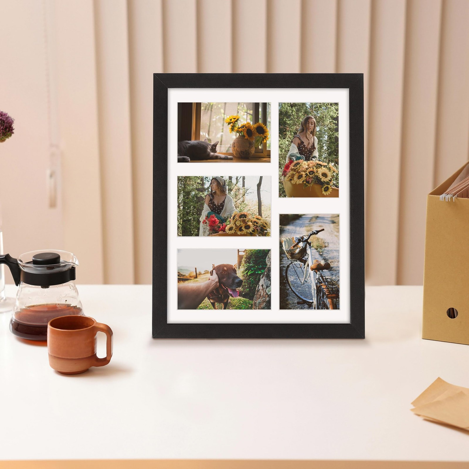 DUENPY 11×14 Collage Picture Frame, 4×6 11×14, Black