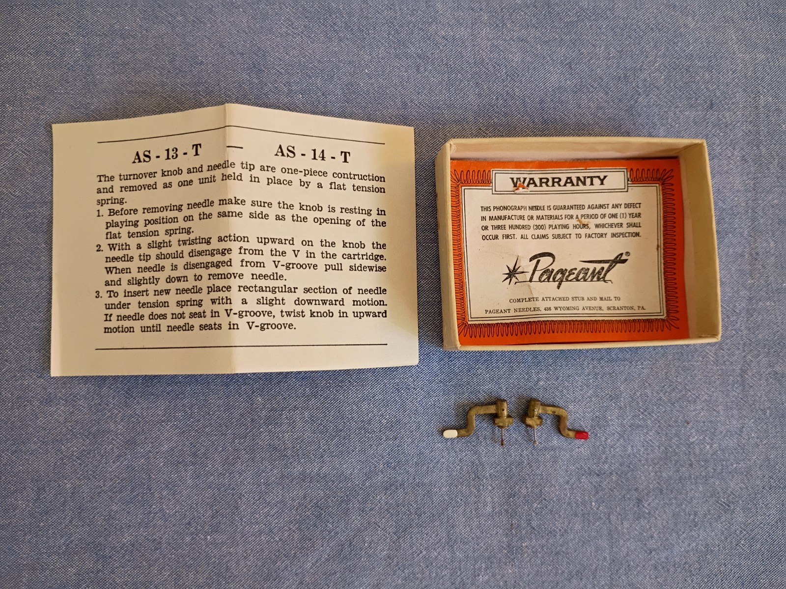 Pageant Phonographic Needles AS-13-T