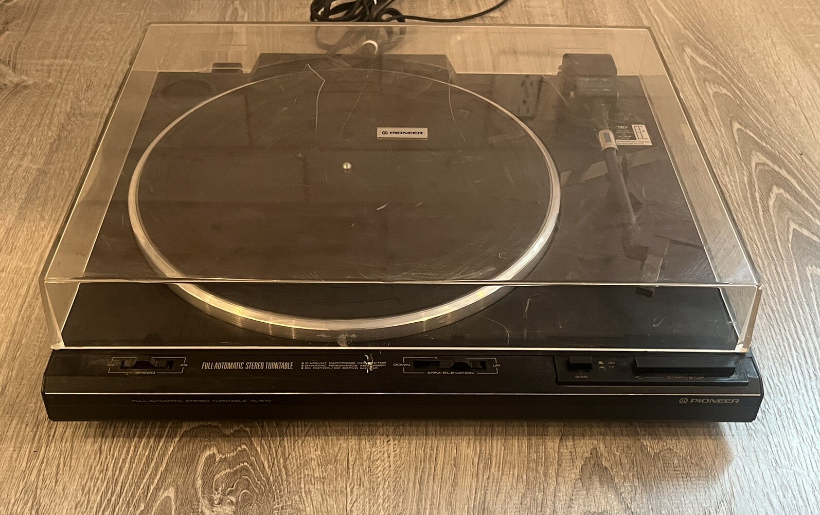 VTG Pioneer PL-570 Full Auto Stereo Turntable PARTS/REPAIR Only Made In Japan