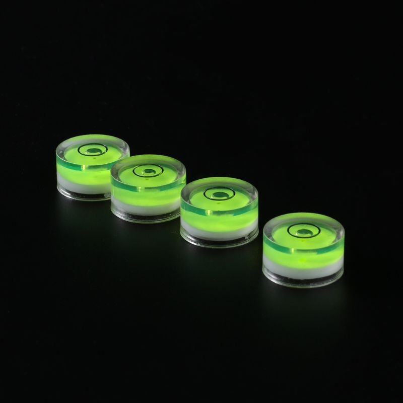 4PCS Small Level Bubble Levelers15x8mm for Turntable Player for LP Vinyl Records