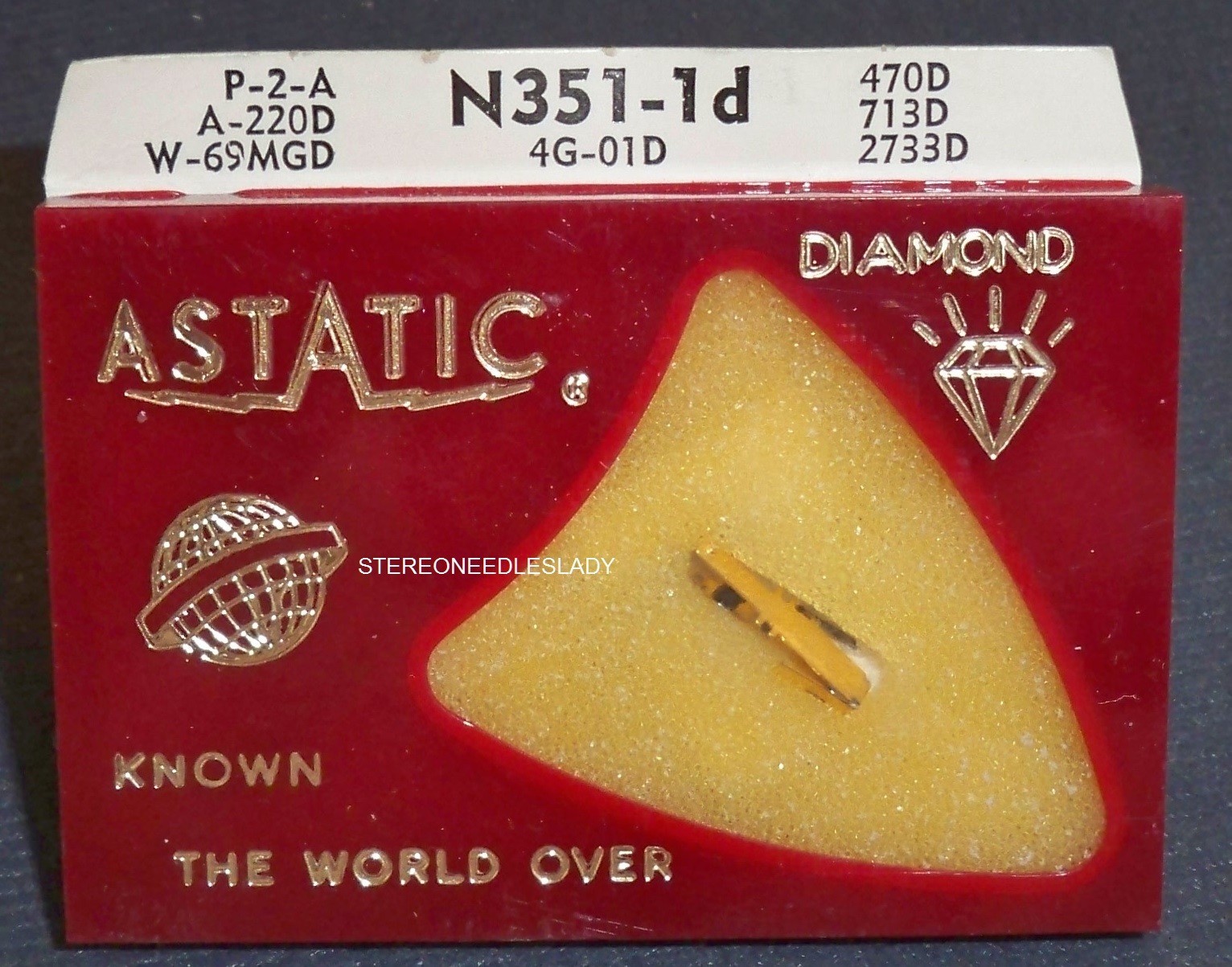 ASTATIC NEEDLE STYLUS for GENERAL ELECTRIC GE VRII 4G-1D 7S Superb 503-D1