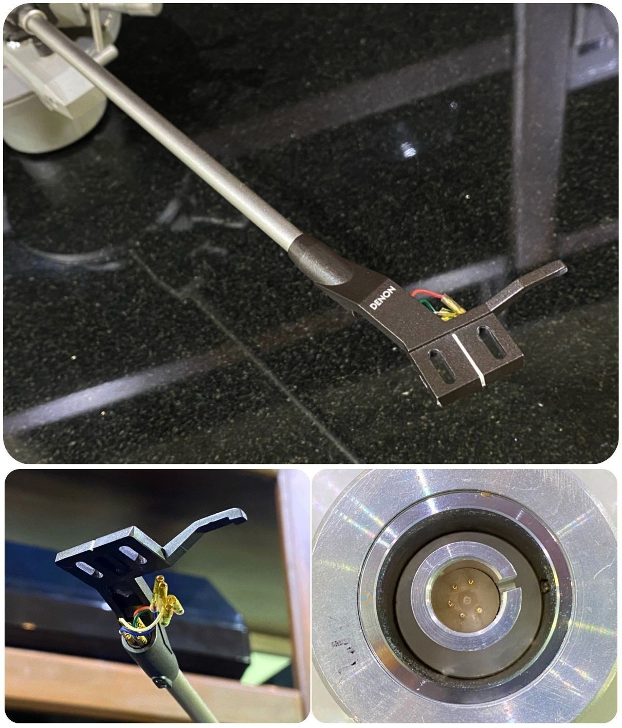 DENON DA-402 Static Balanced Straight Pipe Tonearm Pickup Arm for DP-75M
