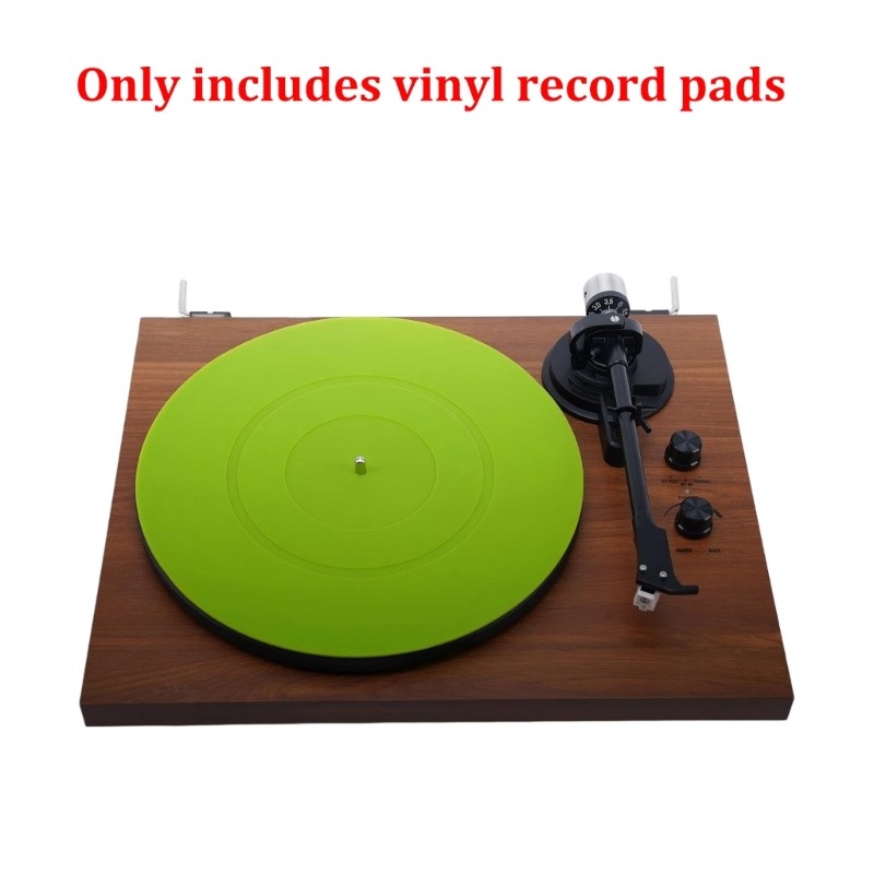 Home Use Record Player Slipmat 12 in Silicone Round Pad Single