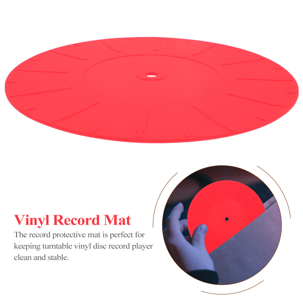 170mm Silicone Platter Pad Vinyl Record Player Pad Disc Silicone Record Mat