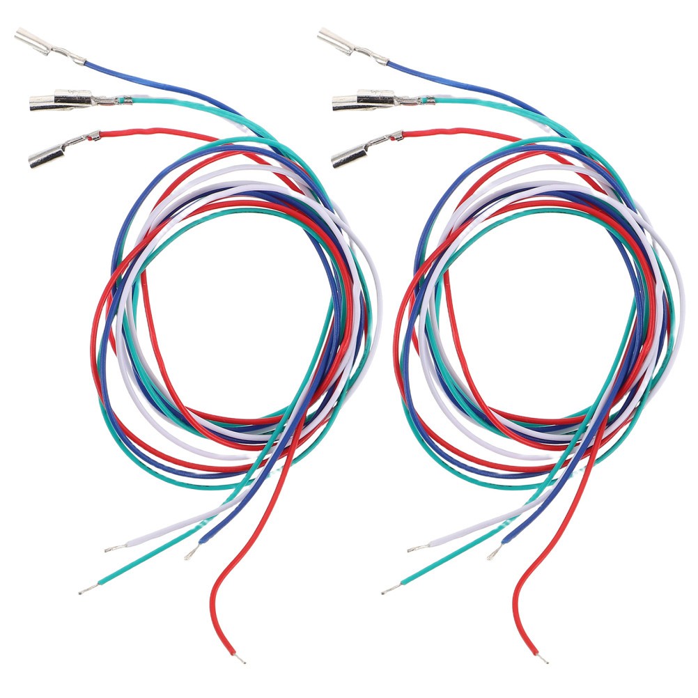 8Pcs Assorted Color Turntable Cartridge Audio Wires Reusable for Phono Systems