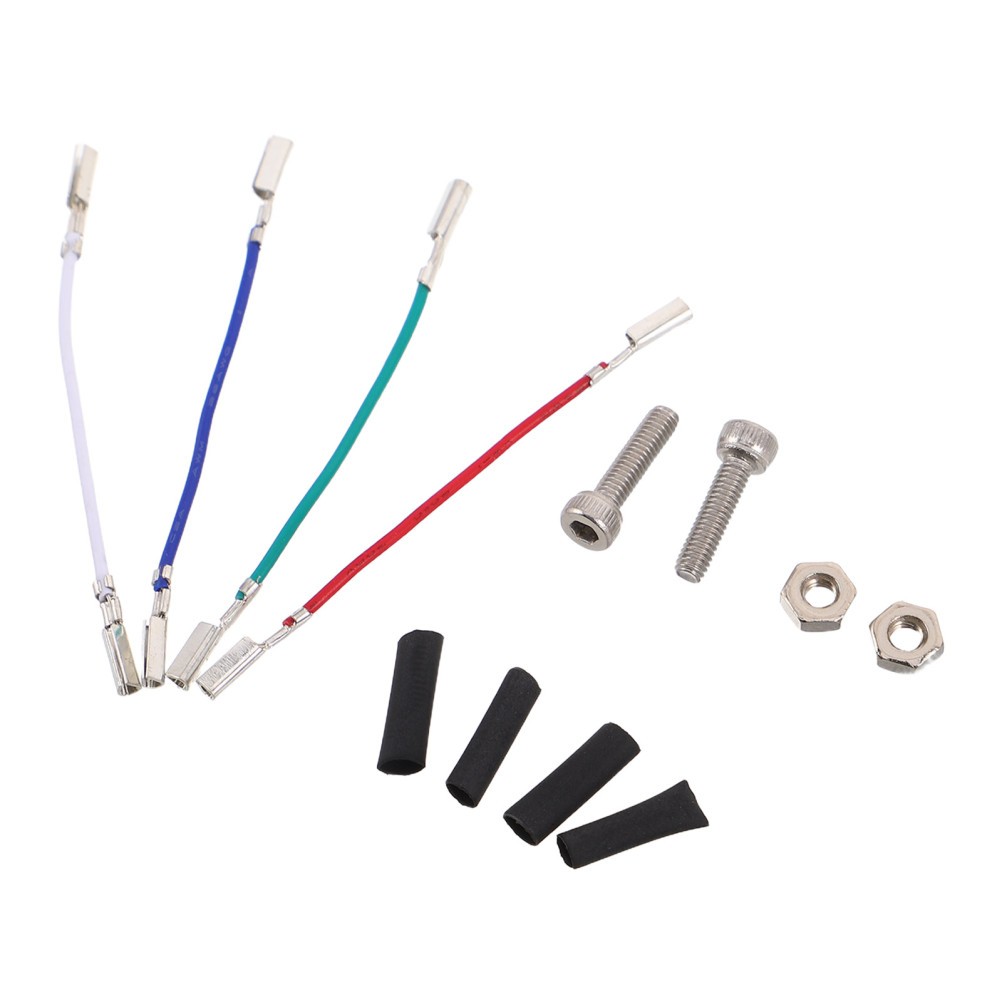 1 Set Reusable Turntable Phonograph Wire Kit with Assorted Color Headshell Wires