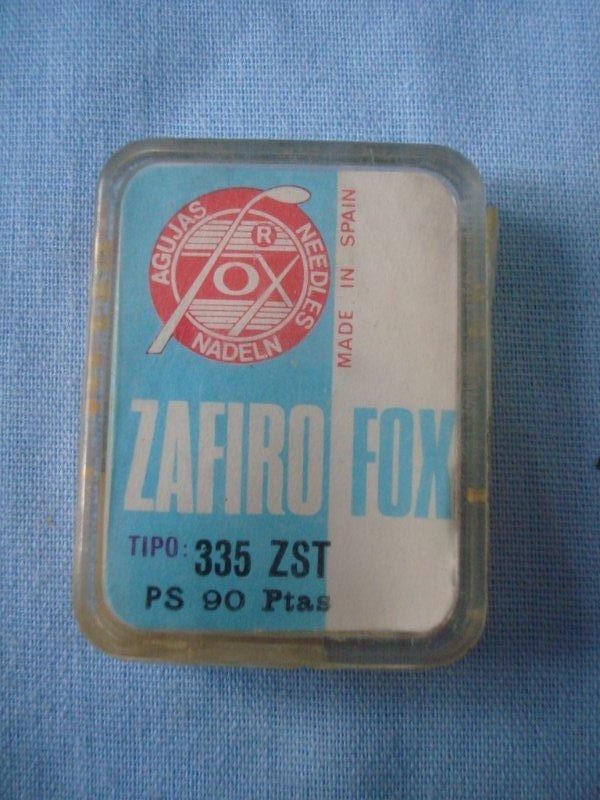 Turntable needle. TURNTABLE NEEDLE SAPPHIRE FOX 335 ZST. COD$*10