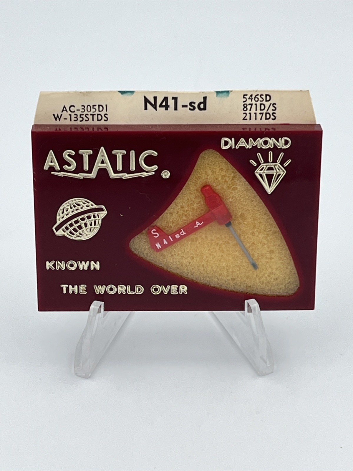 Astatic N41-sd Diamond/Sapphire Needle Stylus NOS 78 LP for 17 135 217 AC-305DI