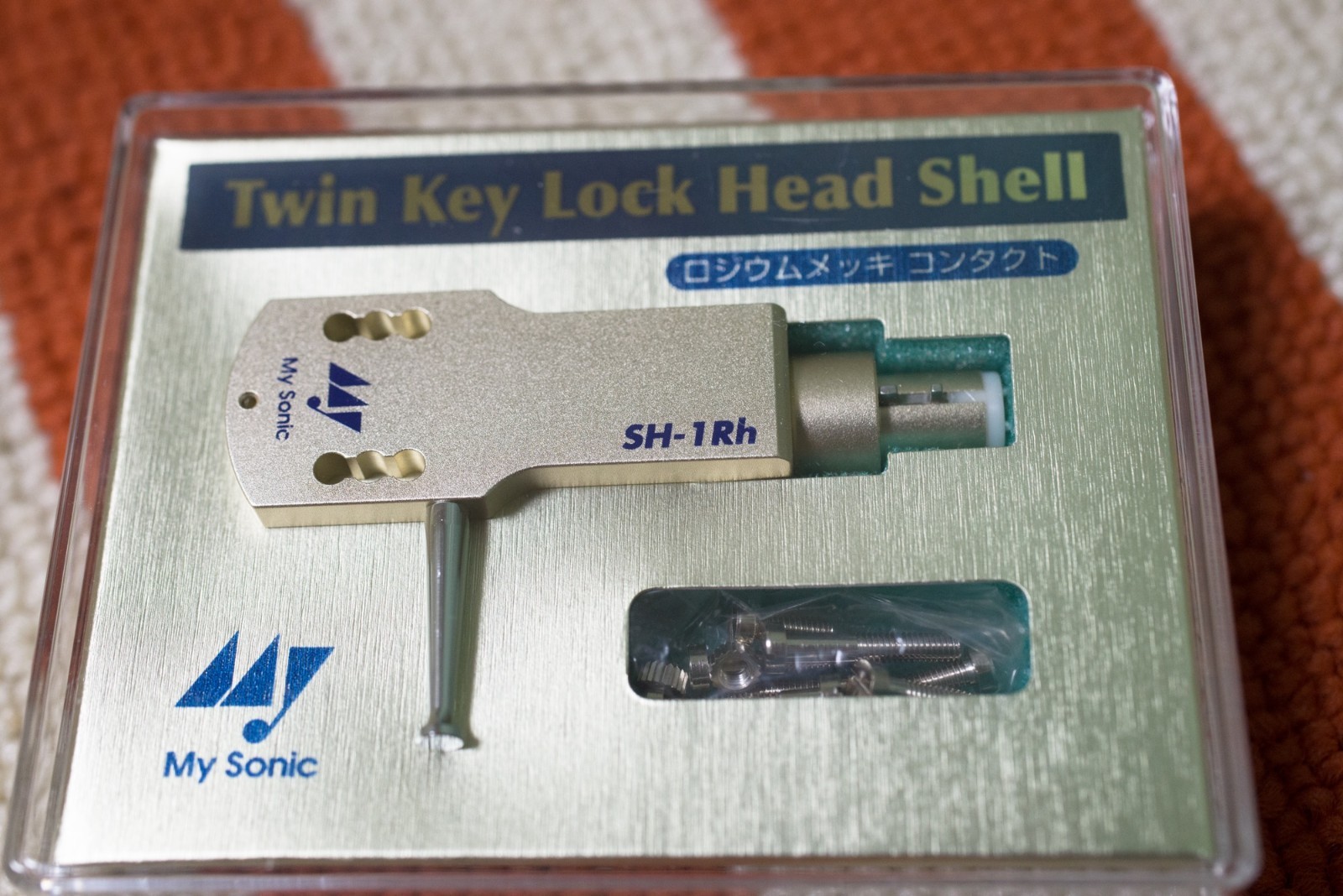 My Sonic Lab SH-1Rh Silver Twin Key Lock Headshell Japan